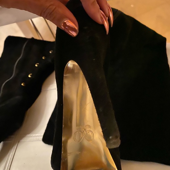Suede thigh high boots size 11 - Picture 7 of 8